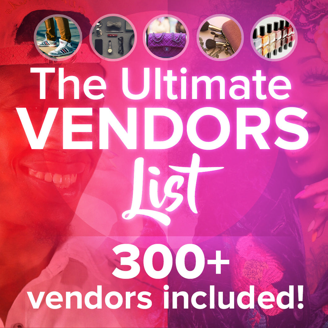 The Ultimate Vendor List (Over 300 Vendors + Dropshipping) (Instantly Emailed)